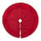 Glitzhome® Deluxe Velvet Ruffled Christmas Tree Skirt